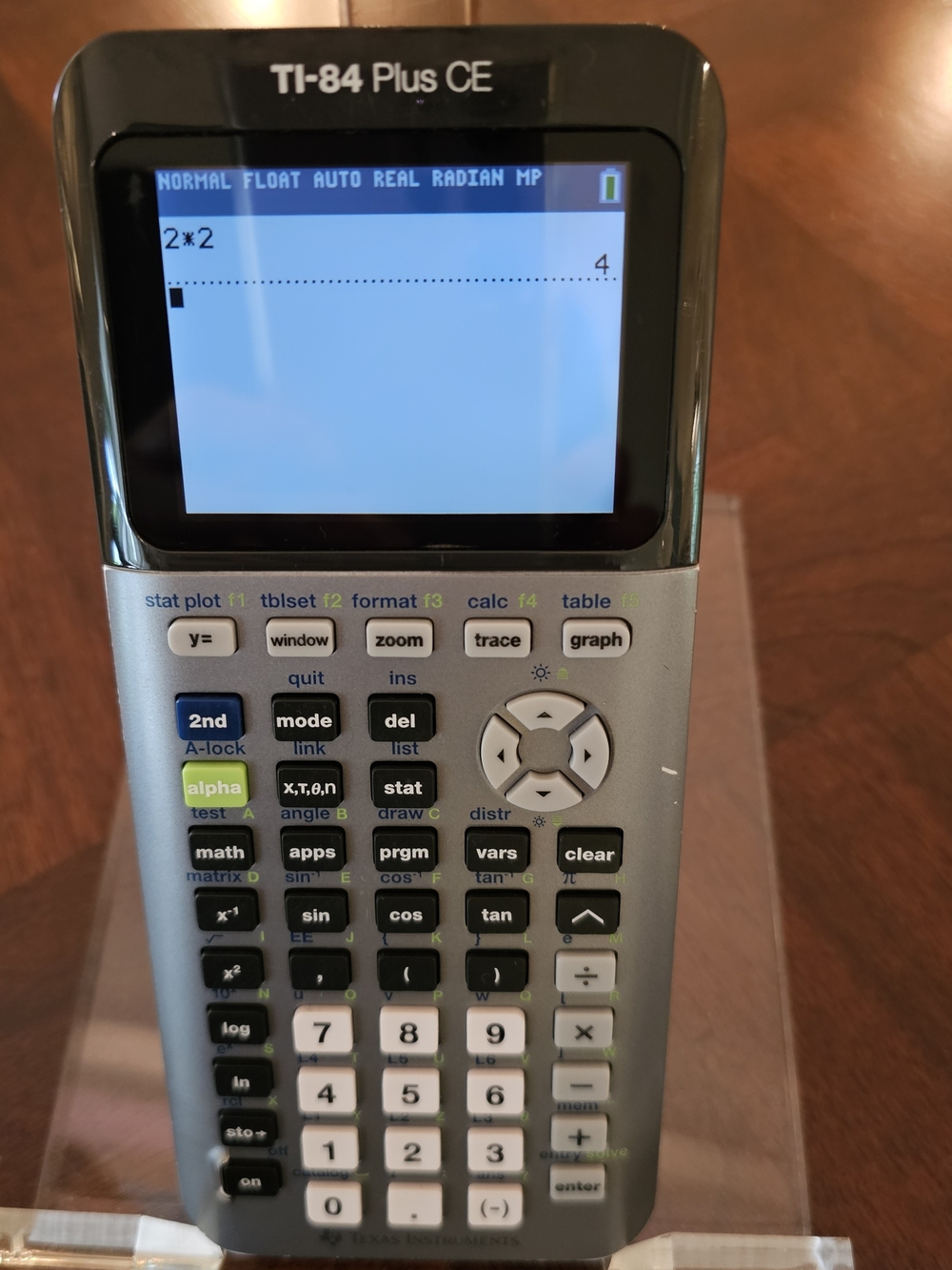 Texas Instruments TI-84 Plus CE Graphing Calculator - Silver/Black- Works - Picture 2 of 8